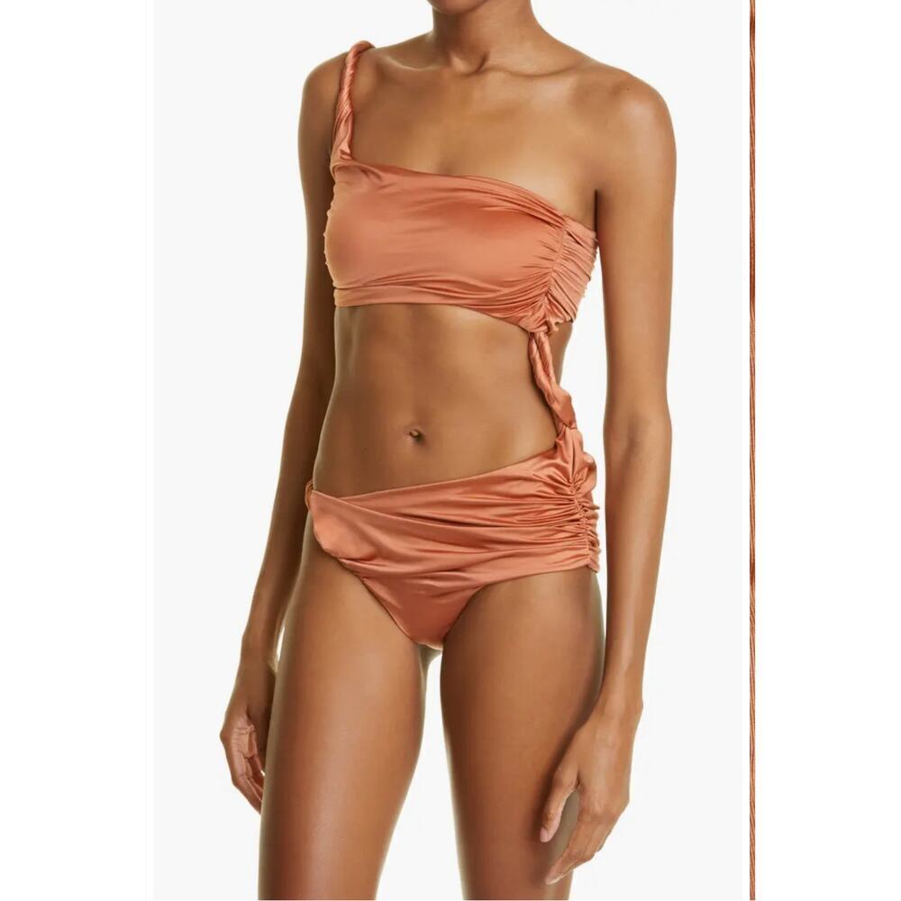 Isa Boulder One-Piece Swimsuit One Shoulder In Spice Size S NWT